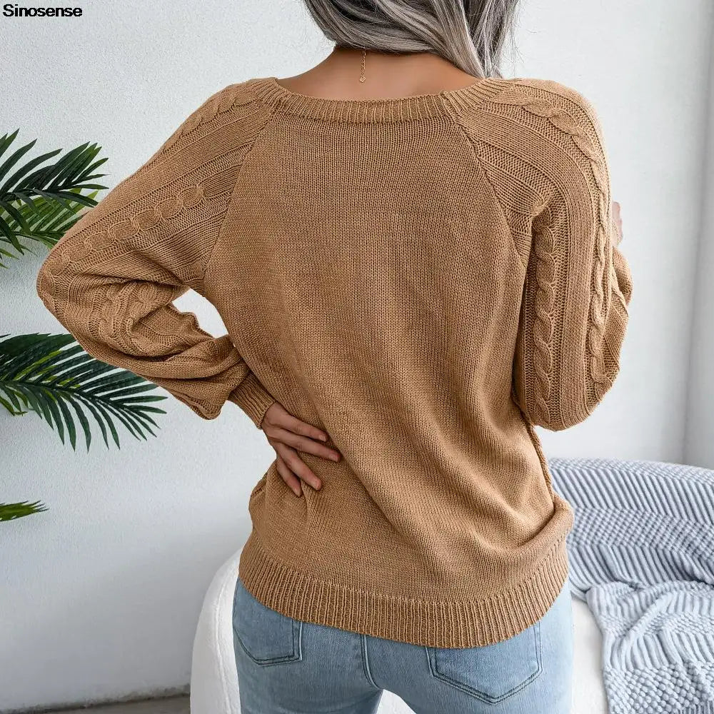 Suéter Feminino de Malha Canelada