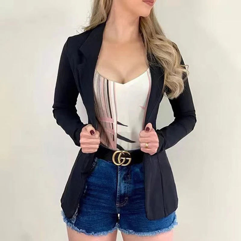 Blazer Feminino com Bolsos