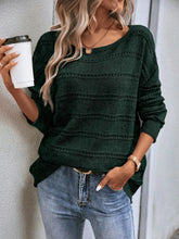 Blusa Feminina de Malha Manga Longa com Gola Slash