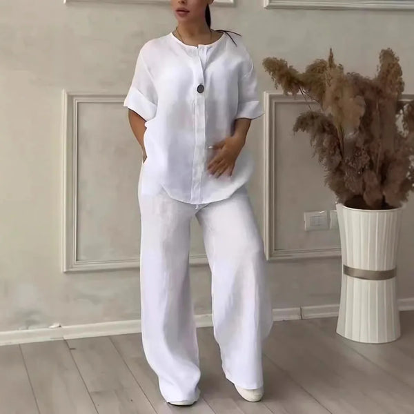 Conjunto Calça e Blusa Elegante