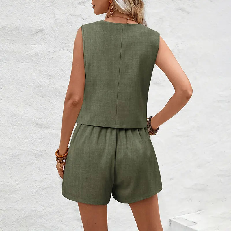 Conjunto Feminino Social Alfaiataria com Colete