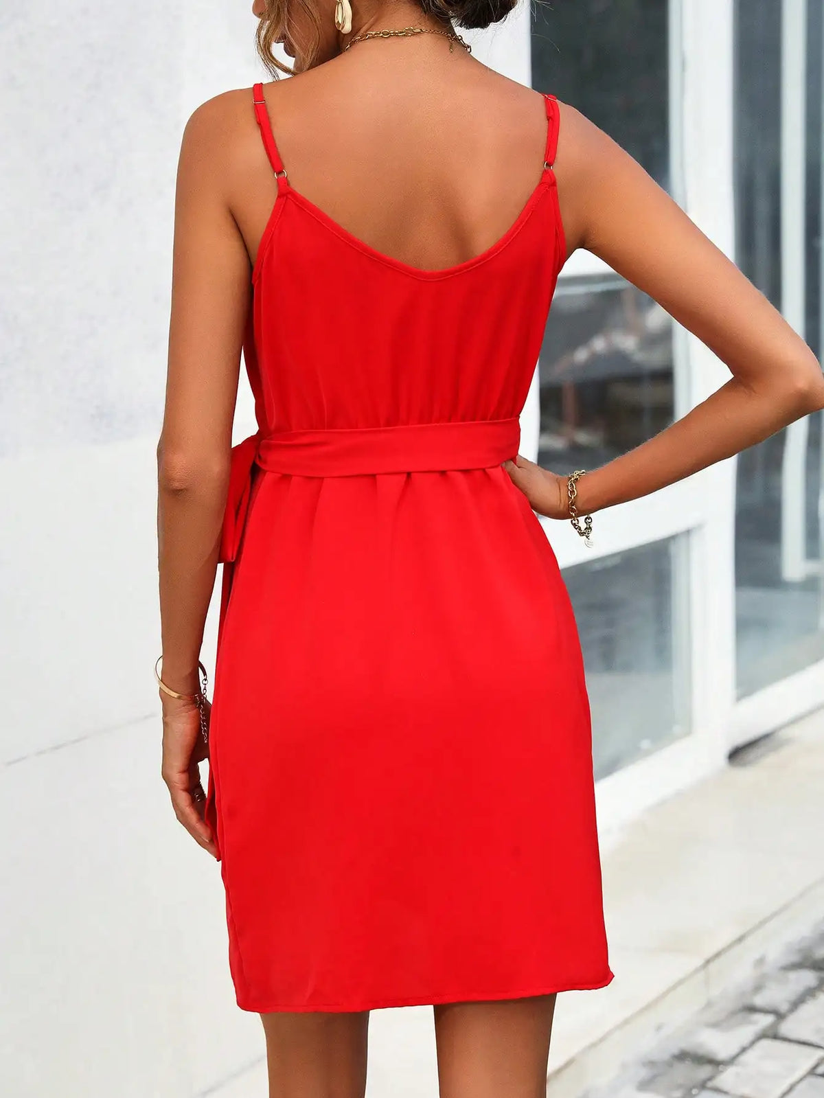 Vestido Curto Sem Alça Vermelho