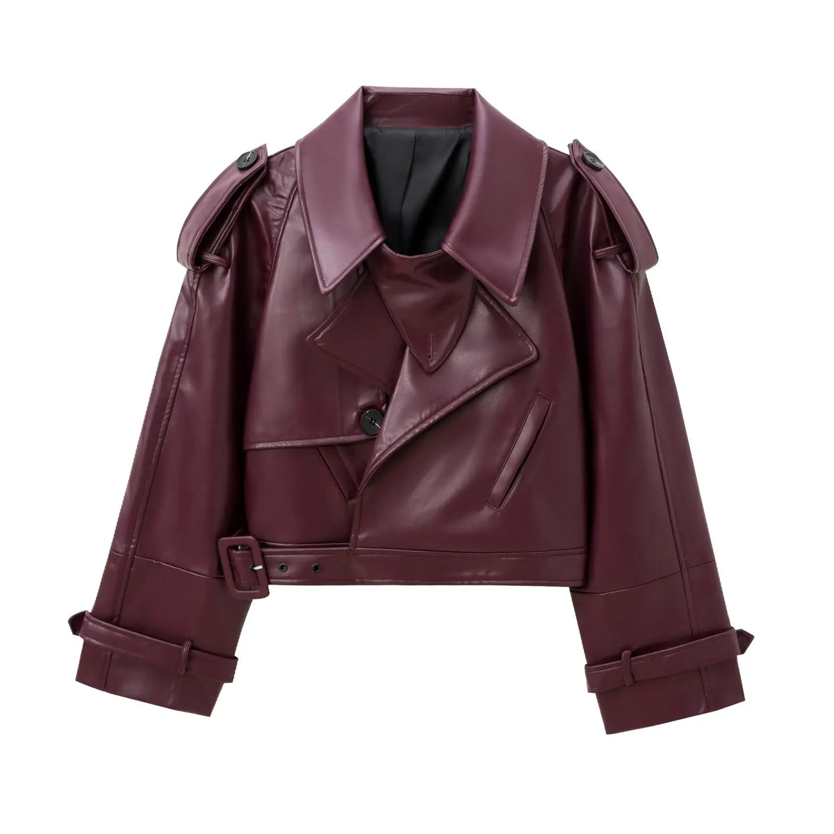 Jaqueta Bomber de Couro Feminina
