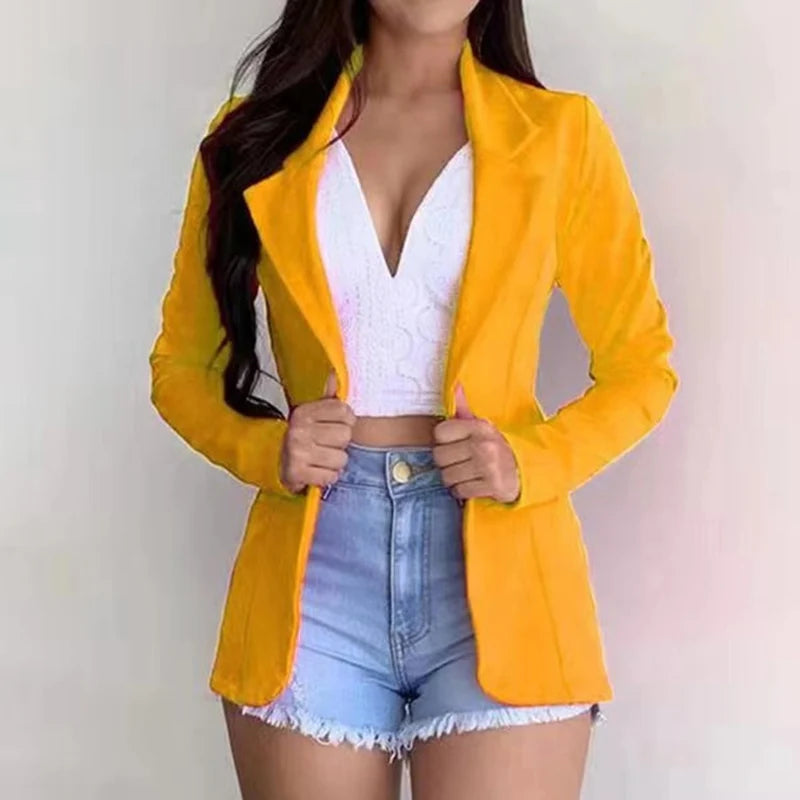 Blazer Feminino com Bolsos