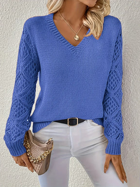 Blusa feminina de Malha Manga Longa